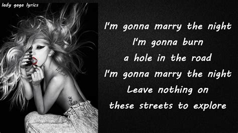 lady gaga song lyrics.